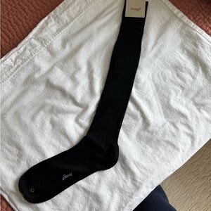 Brioni extra long black Men's Sock, large, NWT